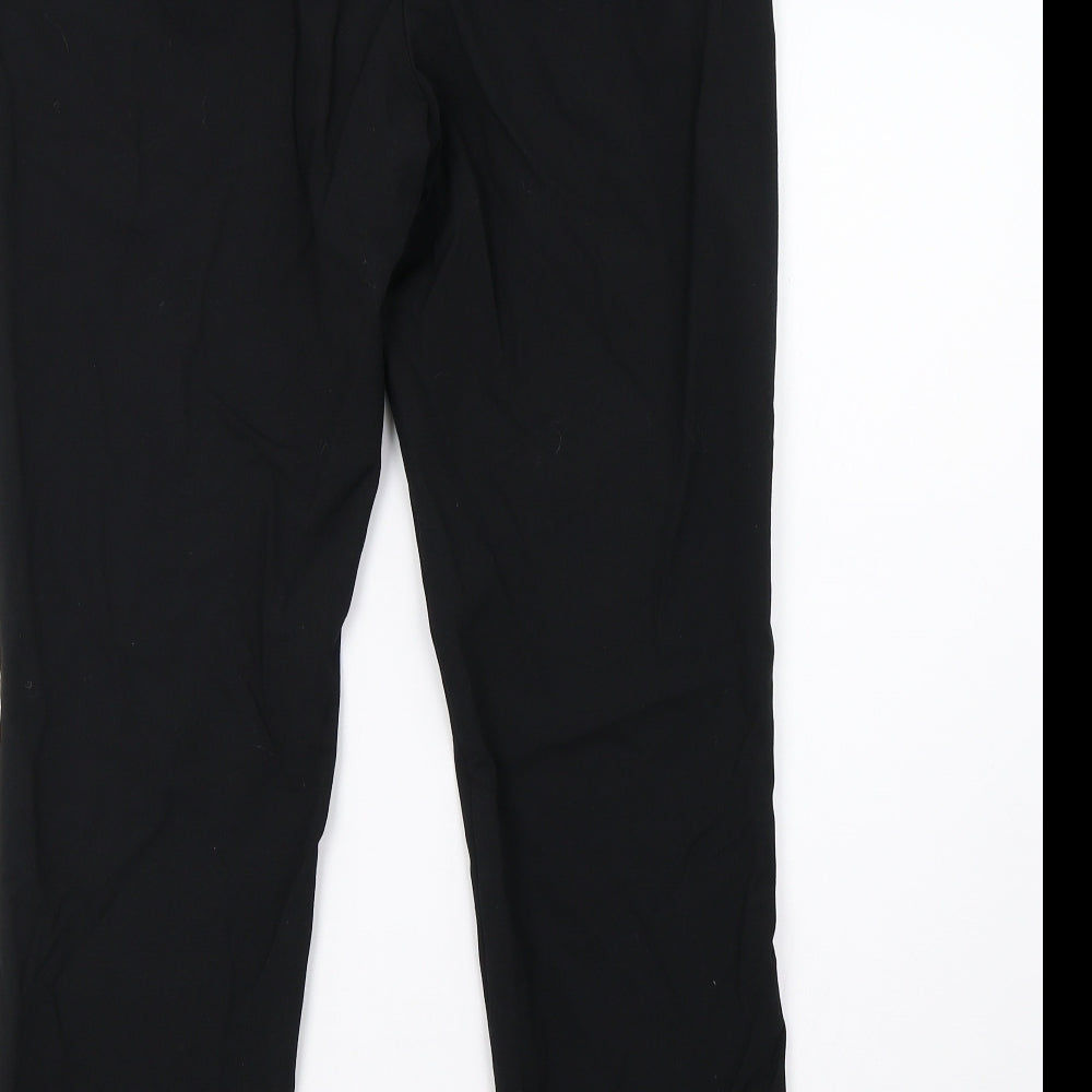 Marks & Spencer Womens Black Trousers Size 12 L28 in