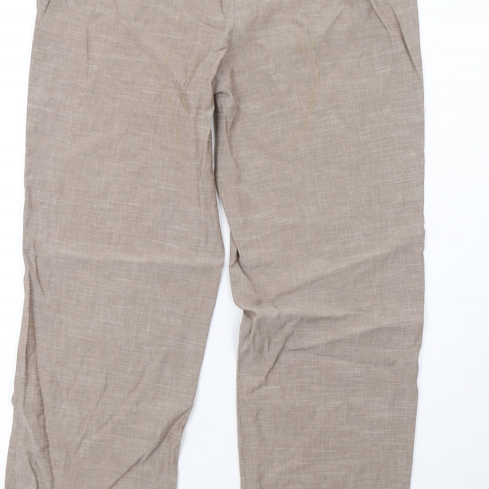 Precis Womens Brown Trousers Size 14 L29 in
