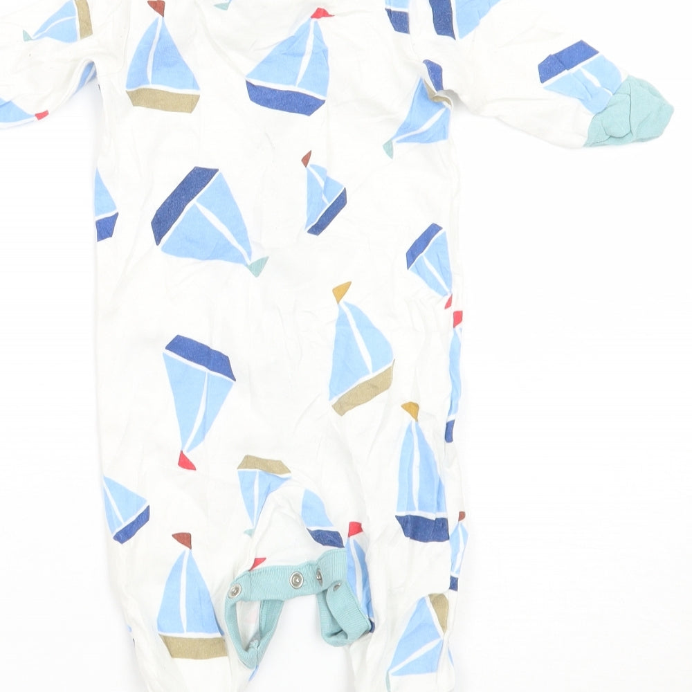 NEXT Baby White Geometric Babygrow One-Piece Size 0-3 Months