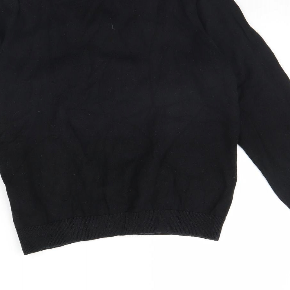 H&M Womens Black Cape Jumper Size L