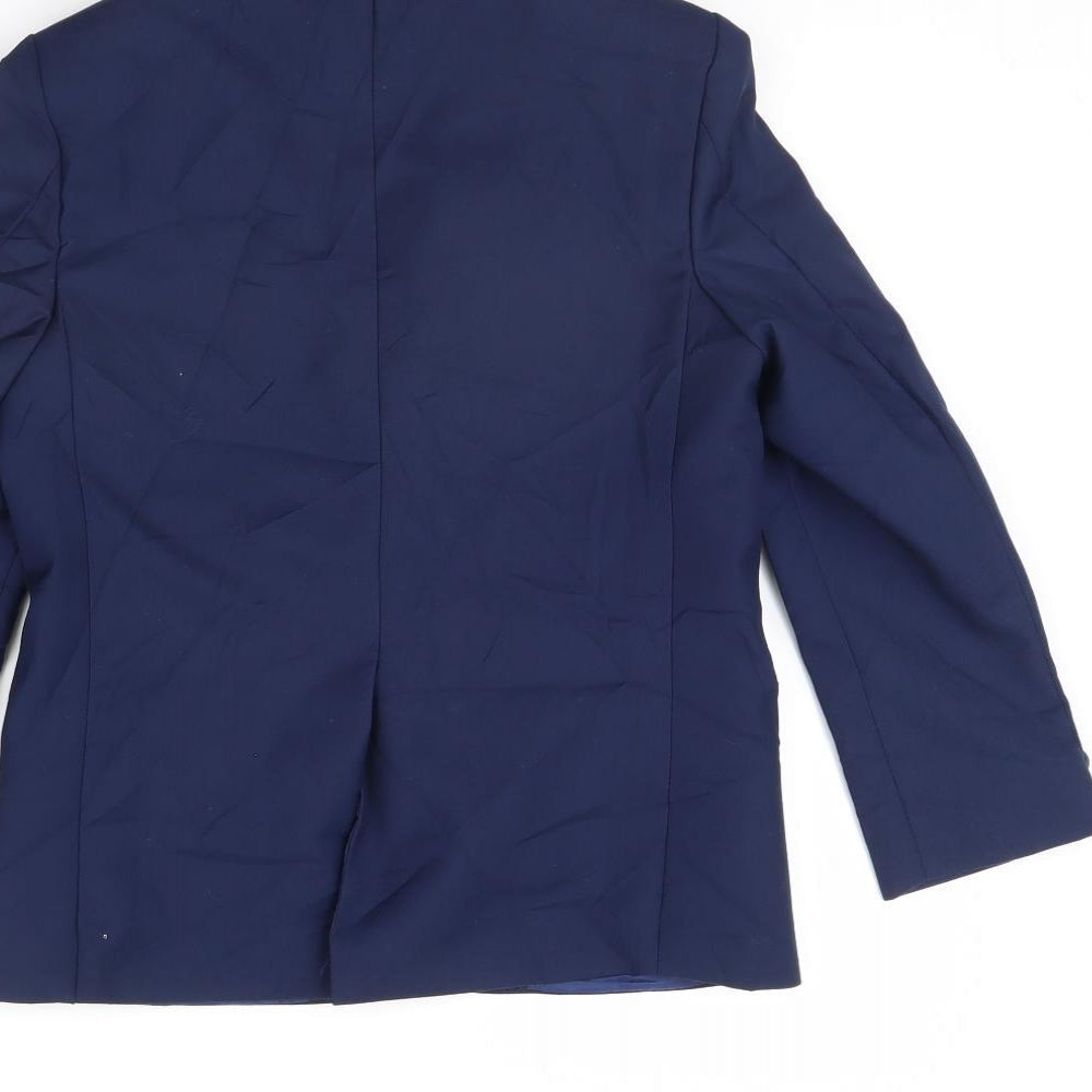 VivaKi Womens Blue Jacket Blazer Size 8