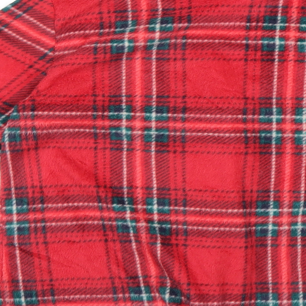 Marks and Spencer Womens Red Check Top Pyjama Top Size S