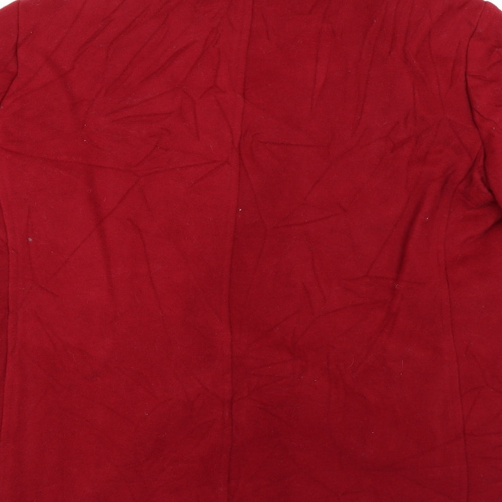 Marks & Spencer Womens Red Pea Coat Coat Size 12