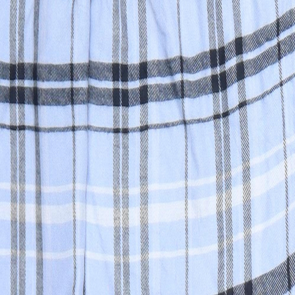 NEXT Womens Blue Check Pyjama Pants Size M