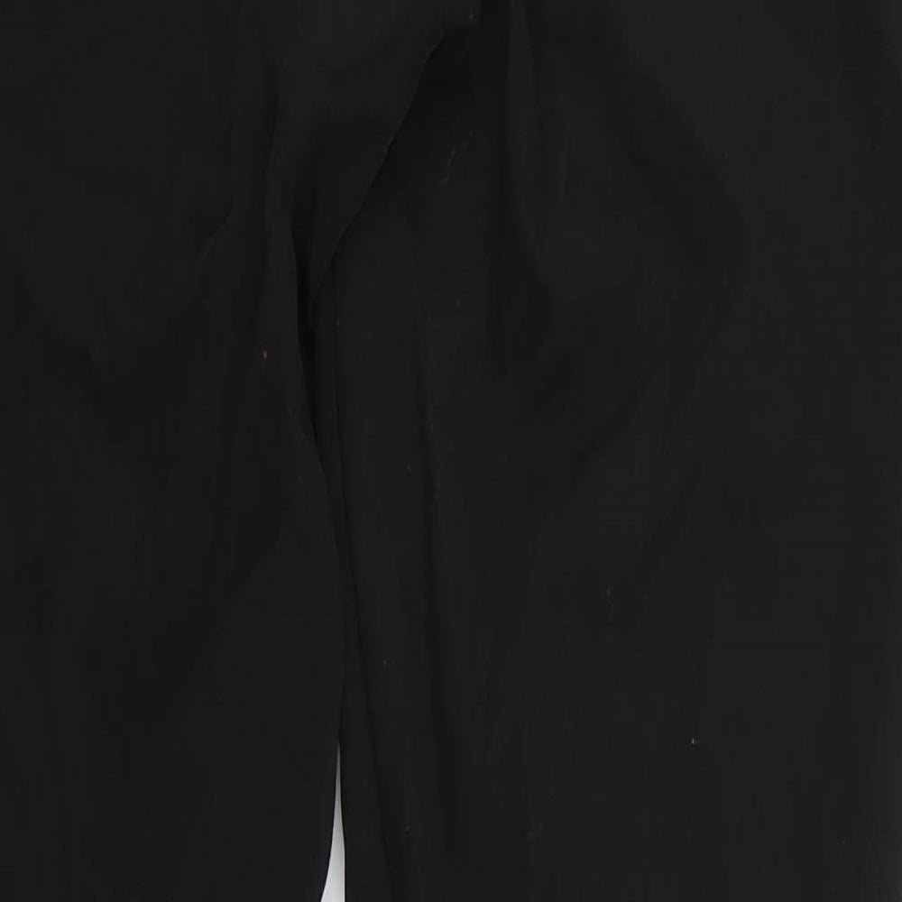 deadiva Womens Black Trousers Size 12 L27 in
