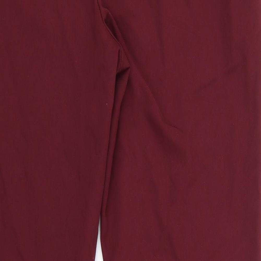 Atmosphere Womens Red Trousers Size 10 L26 in