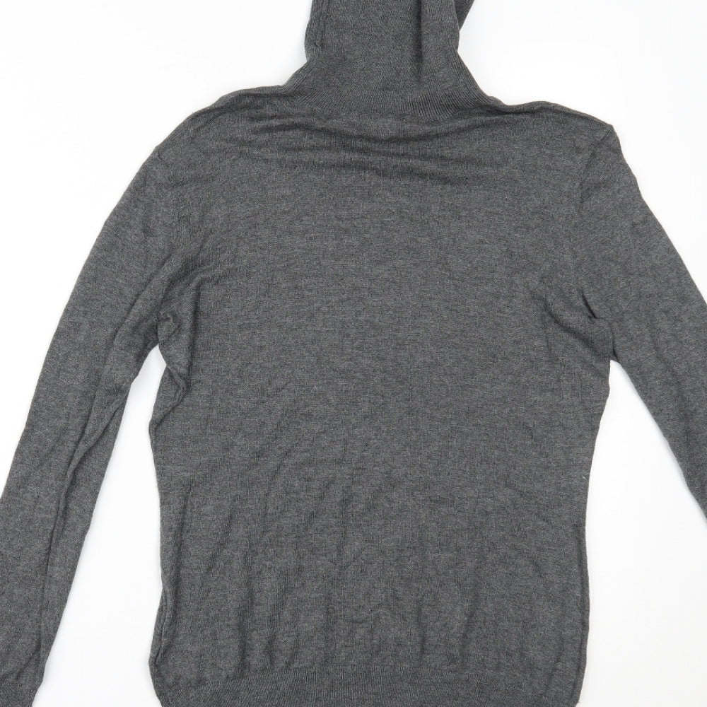 H&M Womens Grey Basic Blouse Size S