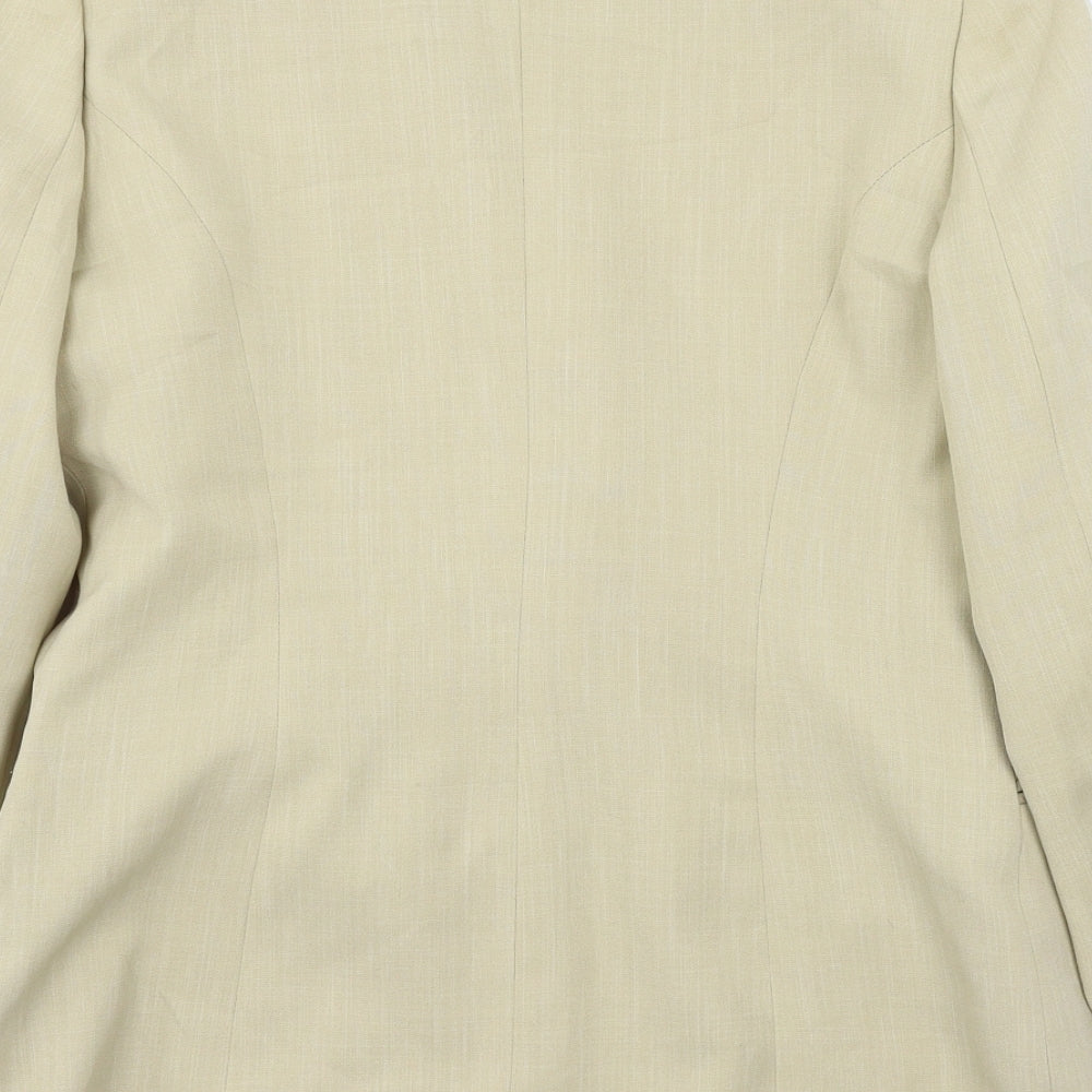 La Boutique Womens Beige Jacket Blazer Size 12