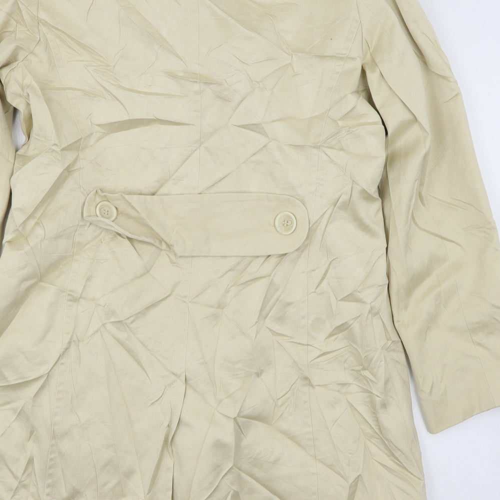 Marks and Spencer Womens Ivory Overcoat Coat Size 16
