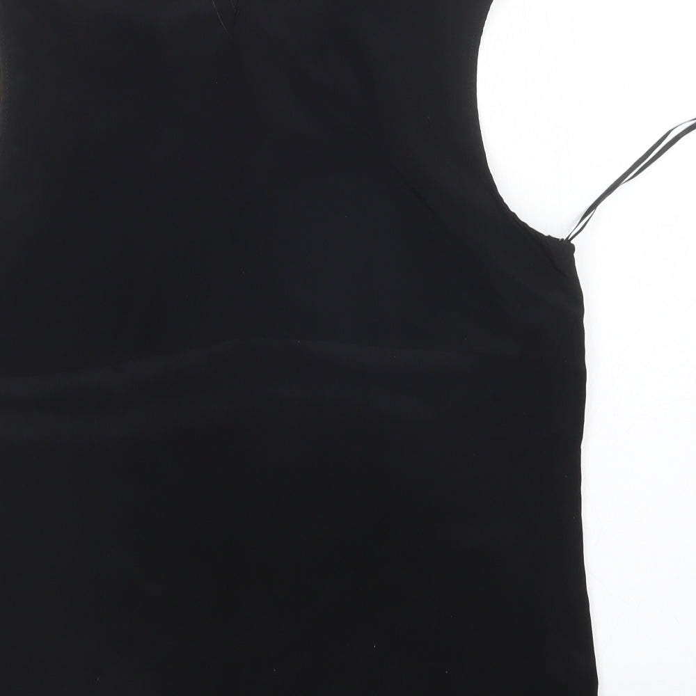 TU Womens Black Basic Blouse Size 14