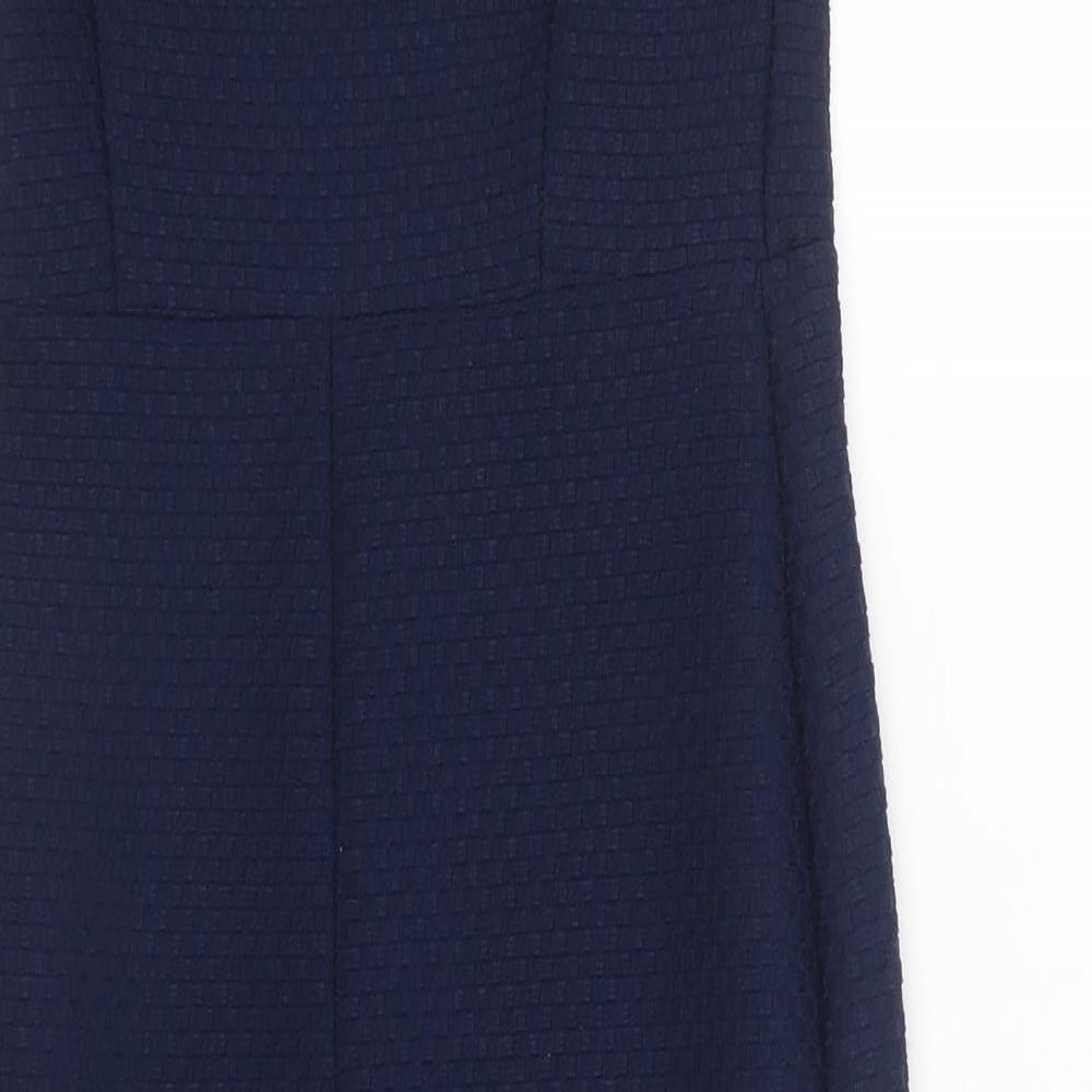 Boohoo Womens Blue Sheath Size 6
