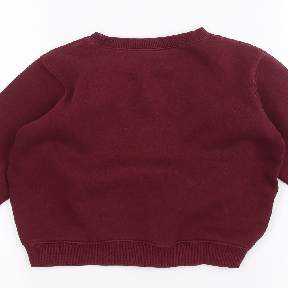 school wear Boys Red Pullover Jumper Size 5 Years