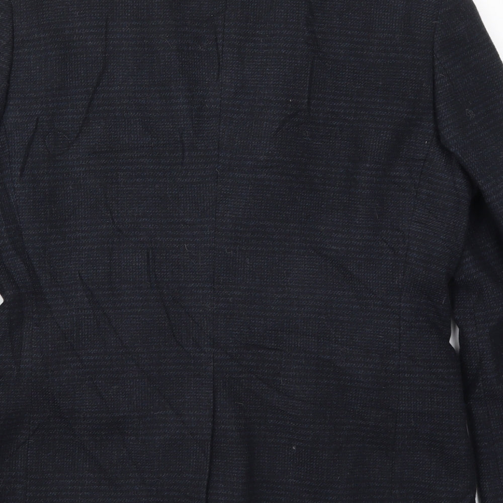 Burton Mens Blue Striped Jacket Suit Jacket Size M