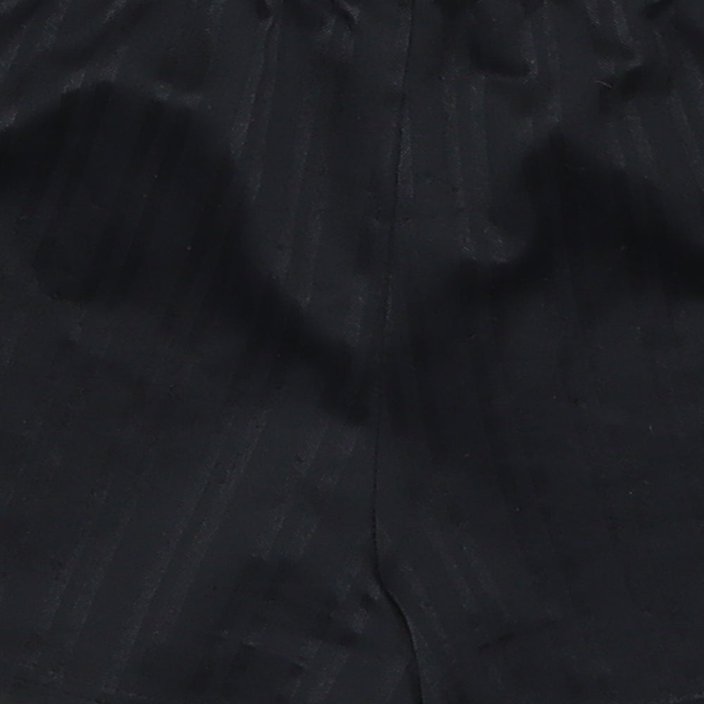 Matalan Boys Black Striped Sweat Shorts Size 5 Years