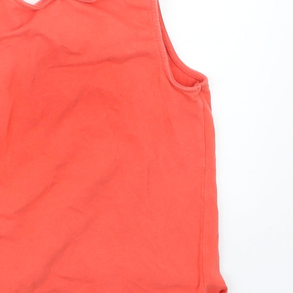Smiley World Girls Orange Basic Tank Size 6 Years