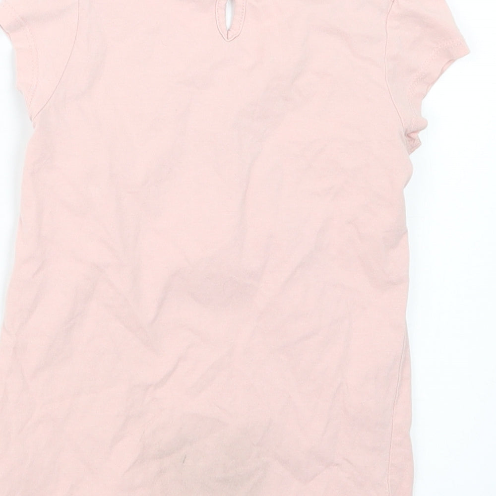 NEXT Girls Pink Basic Blouse Size 5 Years
