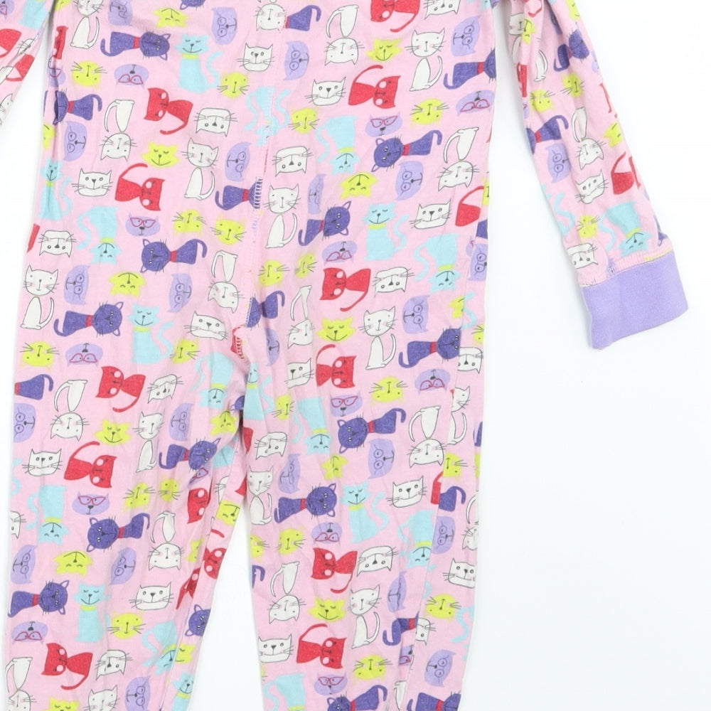 Avenue Girls Pink Geometric Top One Piece Size 3-4 Years