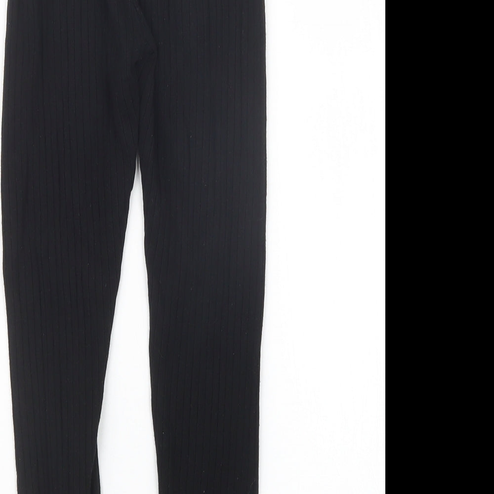 SheIn Girls Black Carrot Trousers Size 9 Years