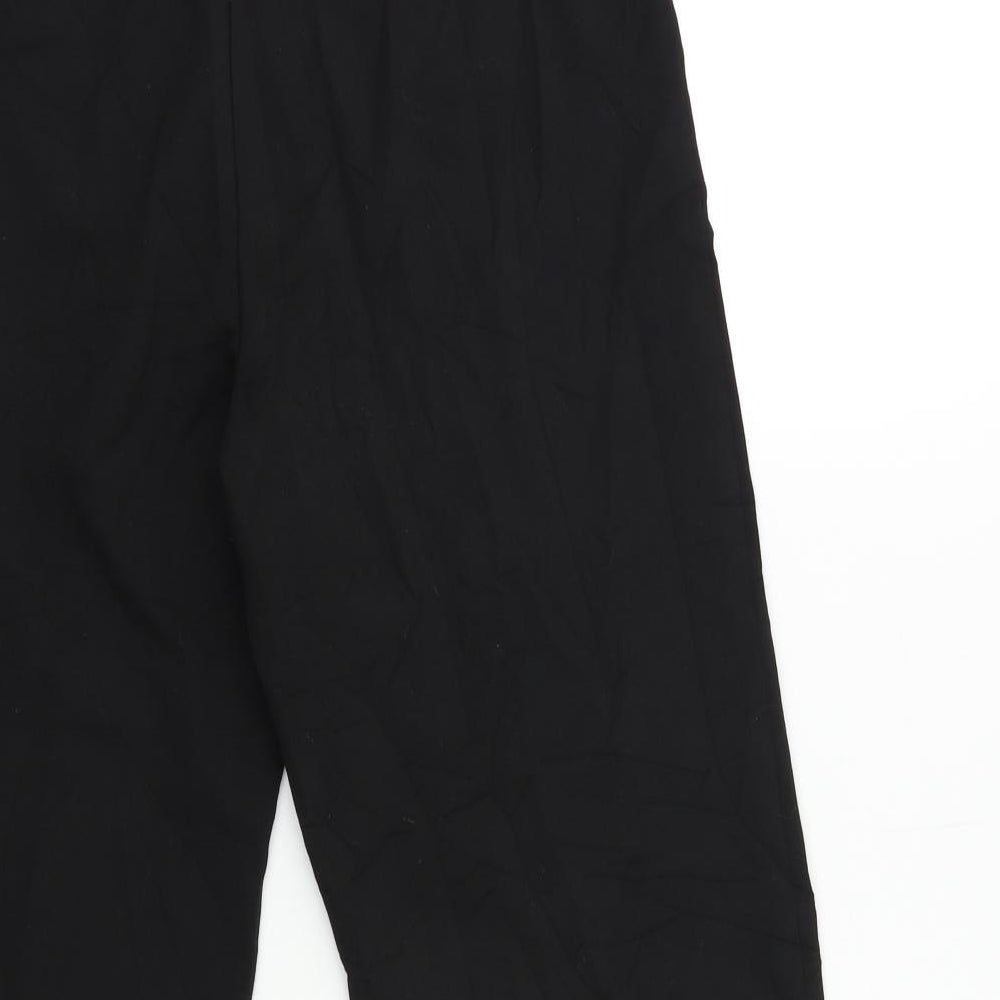 For Women Womens Black Trousers Size 12 L22 in