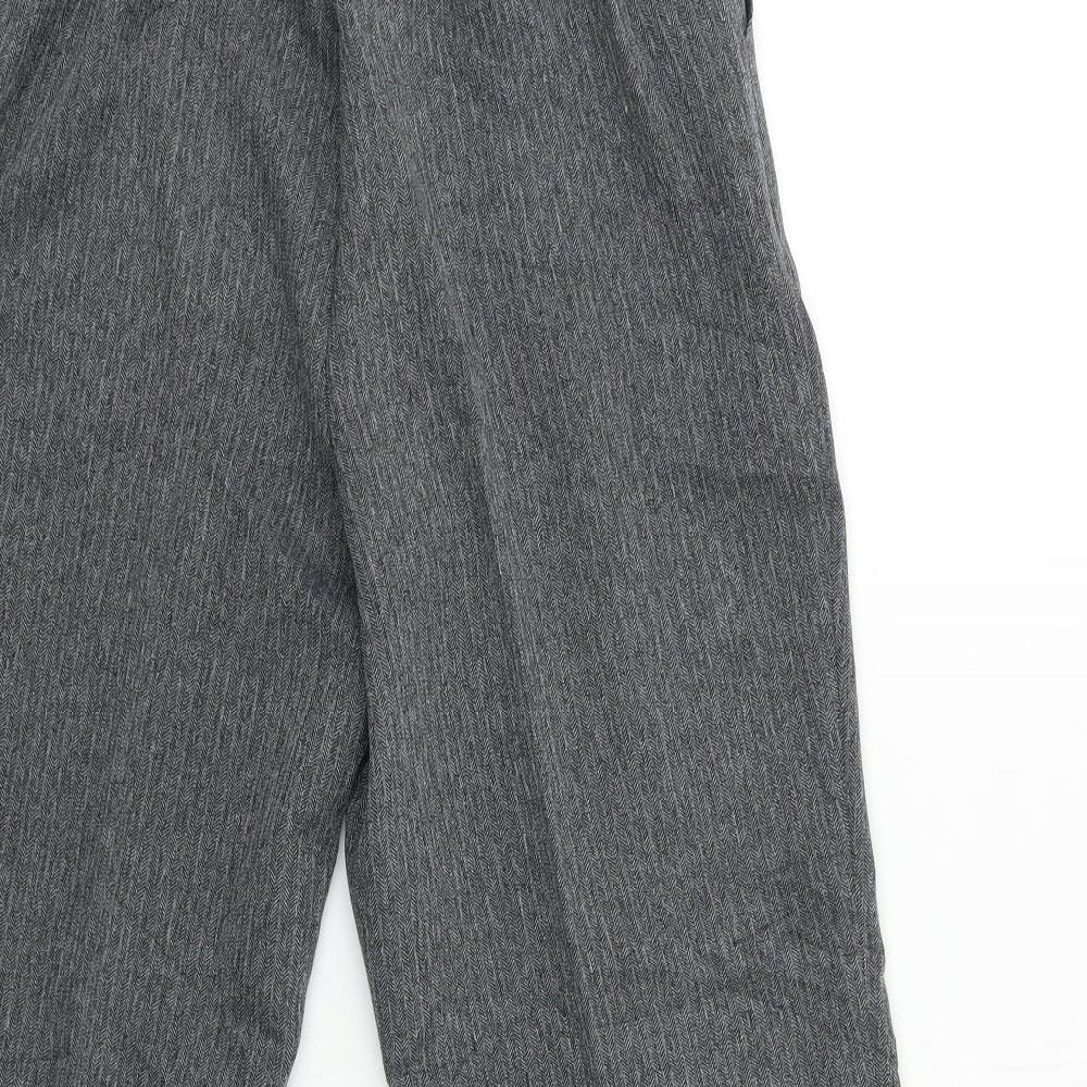 Marks & Spencer Womens Grey Trousers Size 10 L23 in