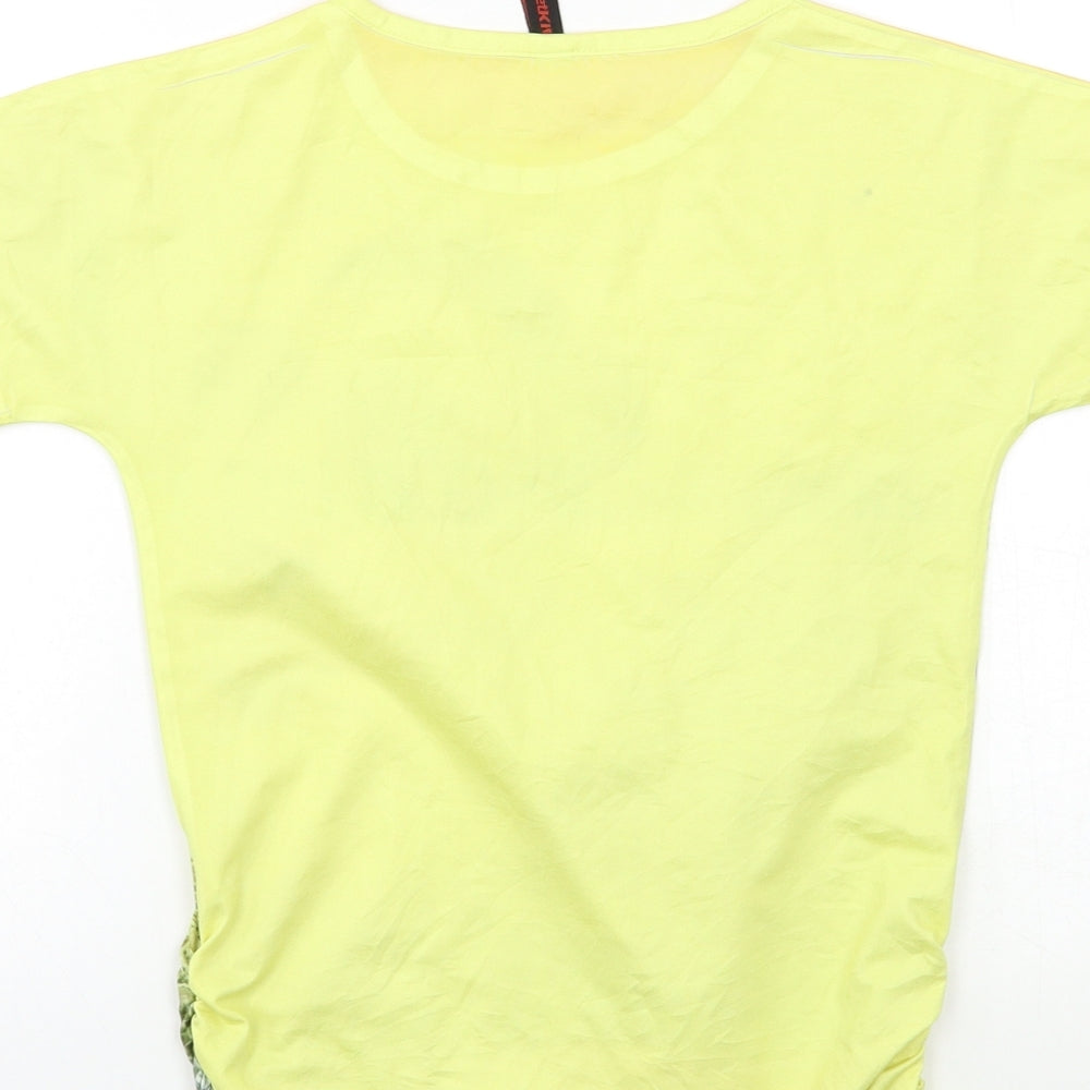 STREET KIDS Girls Yellow Basic T-Shirt Size 10 Years
