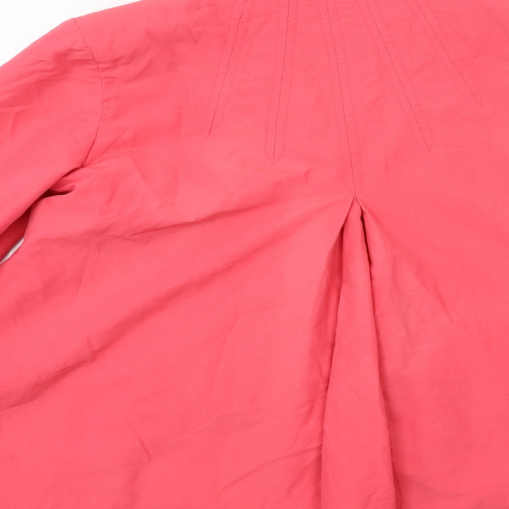 SPECIAL Womens Pink Overcoat Coat Size 12