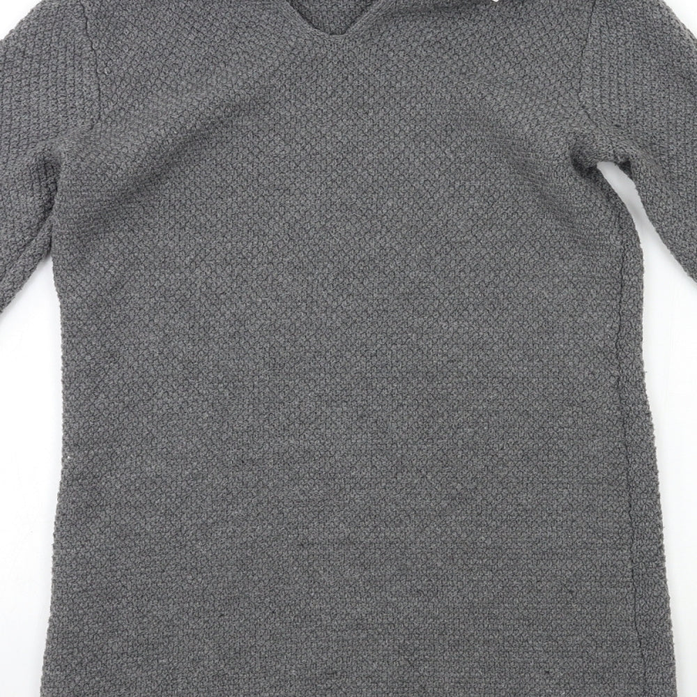 Atmosphere Womens Grey Knit Jumper Dress Size 8