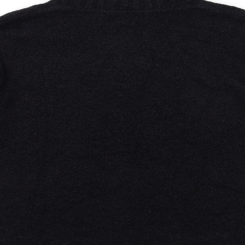 Todays Woman Womens Black Knit Pullover Jumper Size L