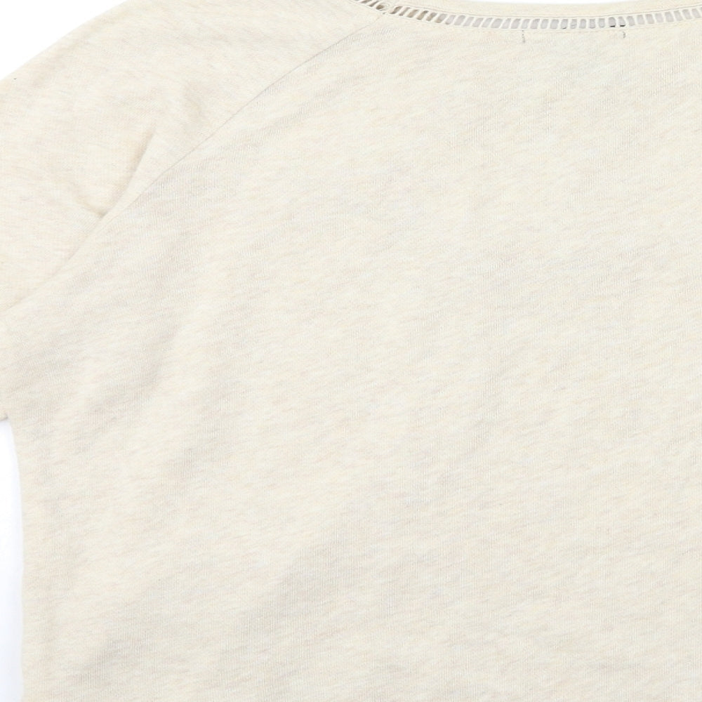 H&M Womens Beige Pullover Sweatshirt Size S