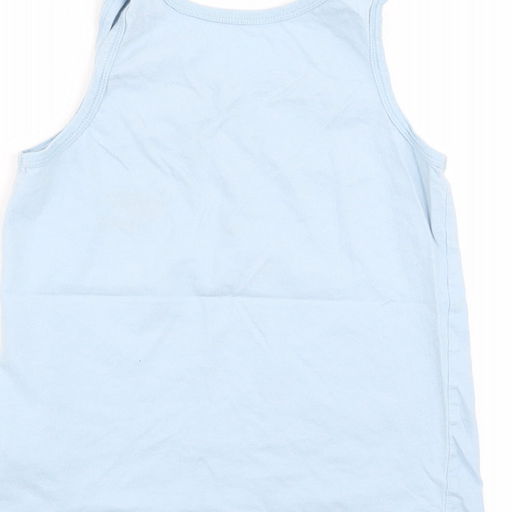 Asda George Boys Blue Basic Tank Size 7-8 Years
