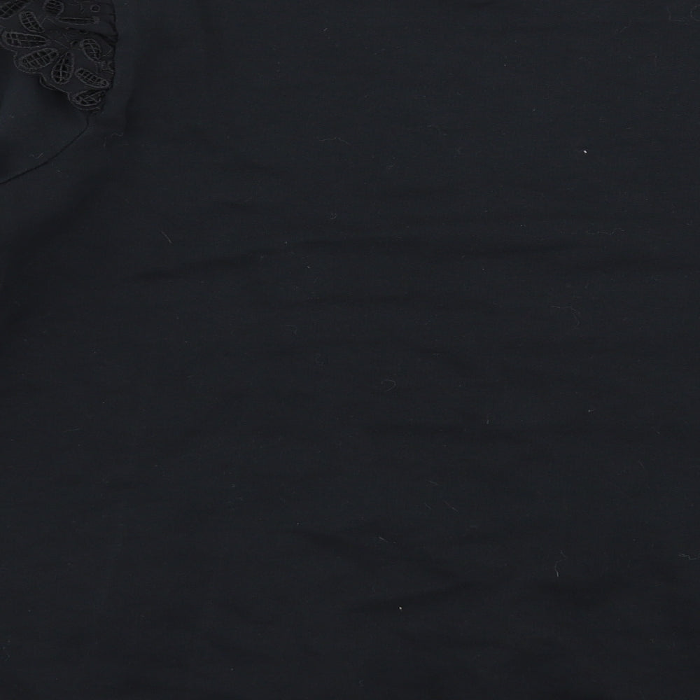 Asda George Womens Black Floral Pullover Jumper Size M