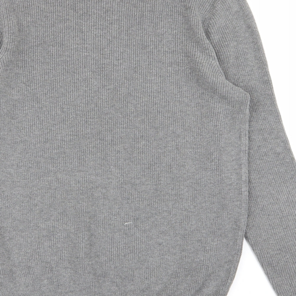 DNM Dissident Mens Grey Pullover Jumper Size S