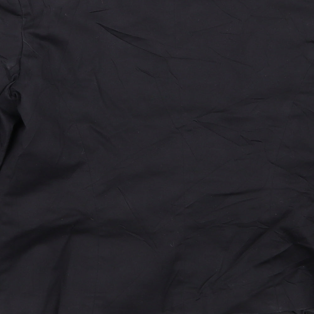equation Womens Black Jacket Blazer Size 12