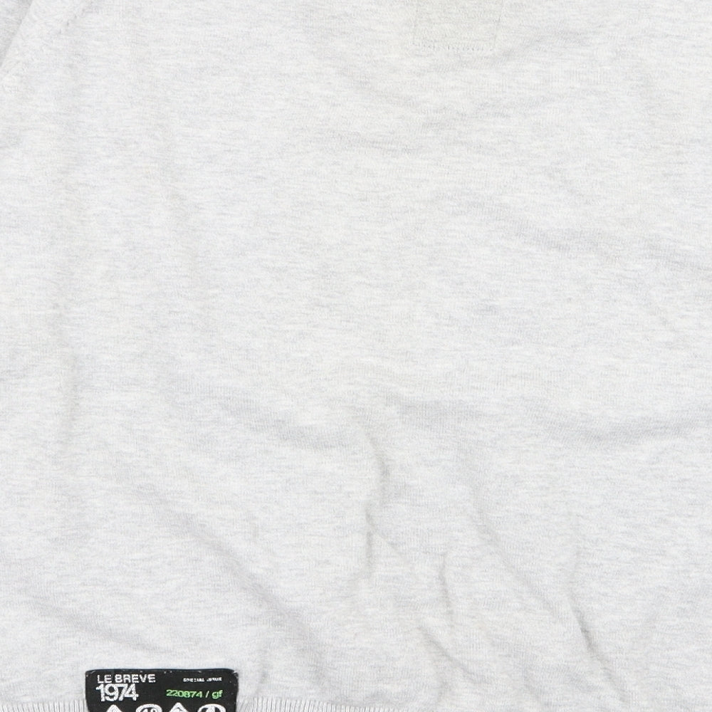 leibreve Mens Grey Pullover Jumper Size XL