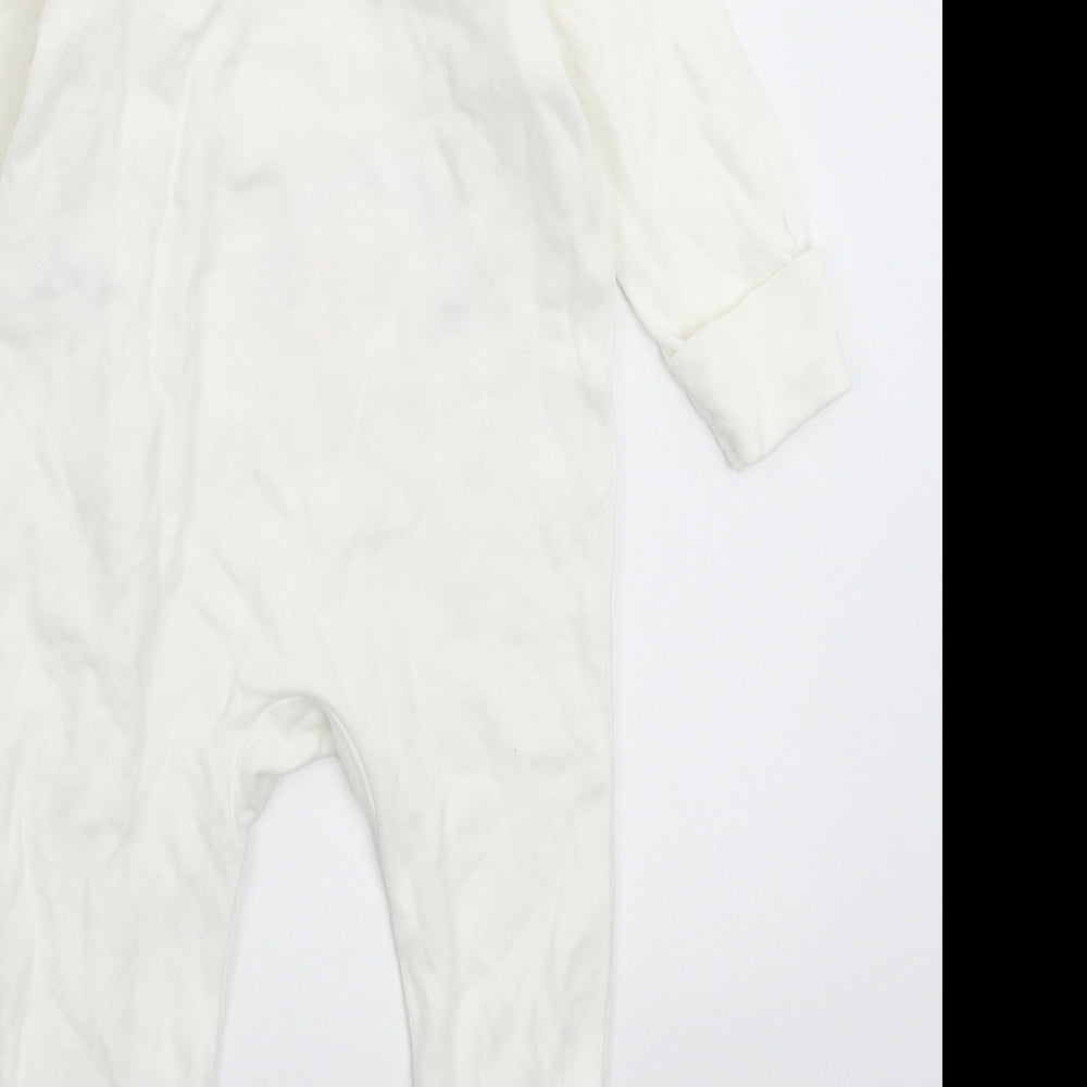 Marks & Spencer Baby White Babygrow One-Piece Size 3-6 Months