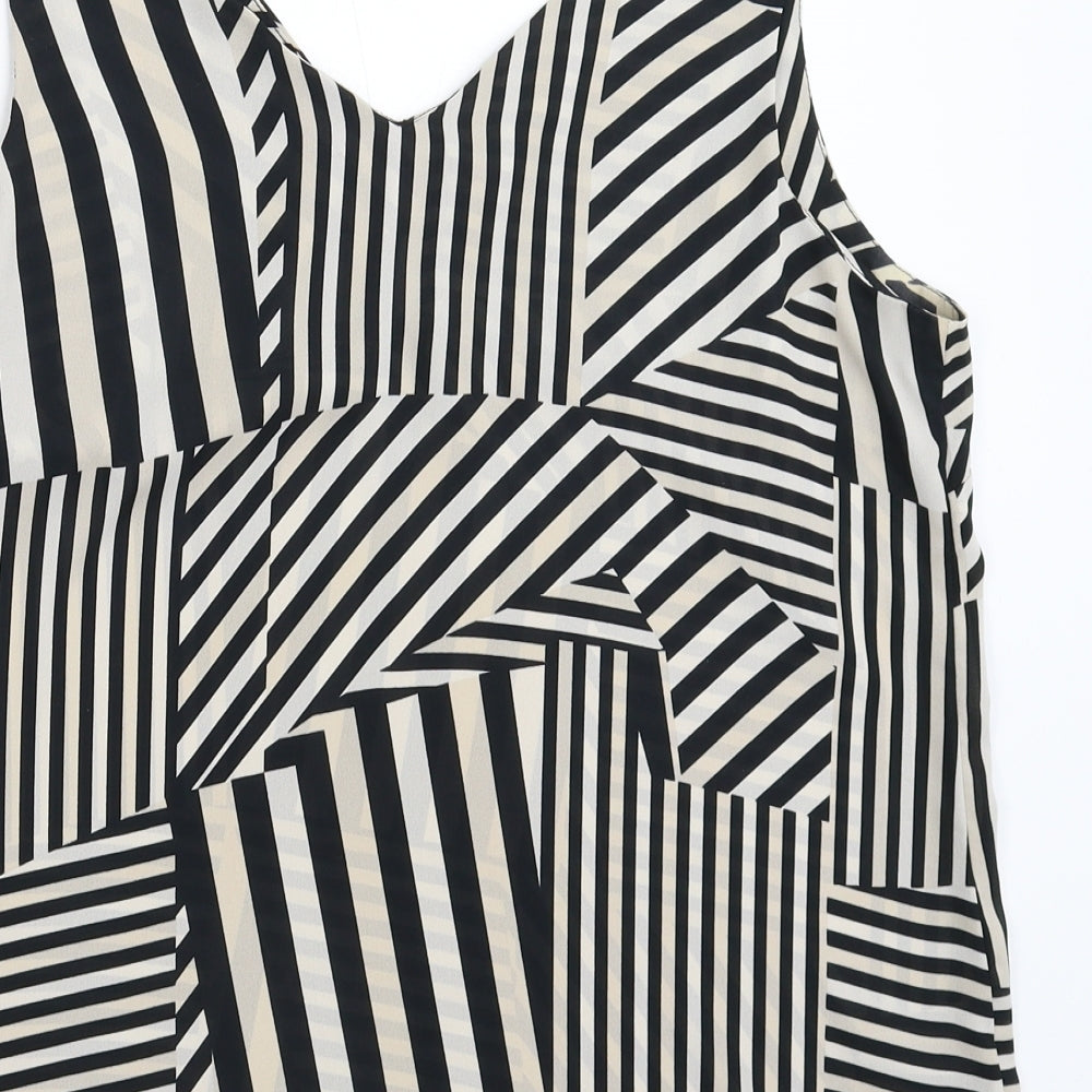 Wallis Womens Multicoloured Geometric Basic Tank Size 14
