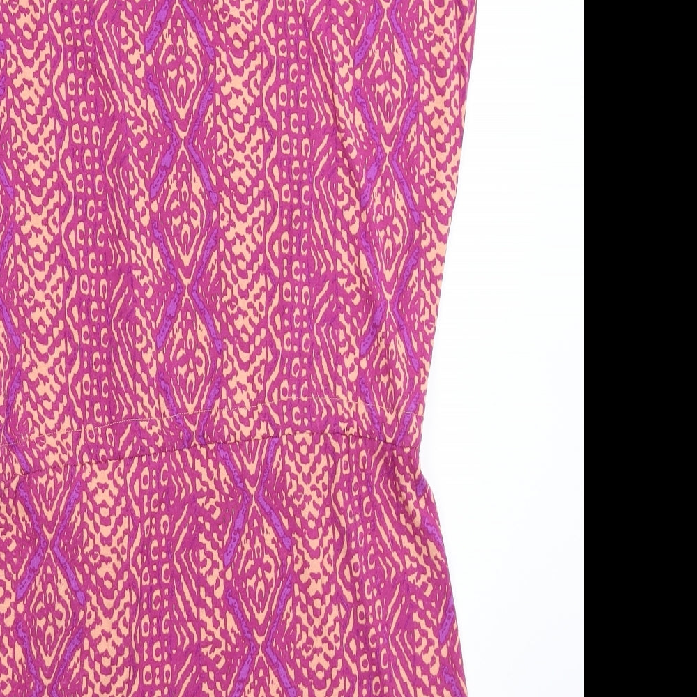 LASCANA Womens Pink Geometric Basic Tank Size 8