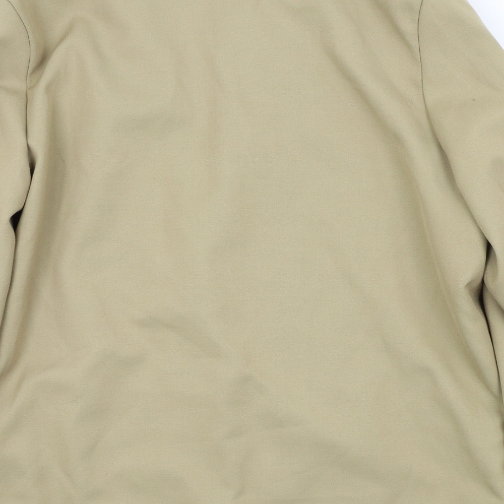 PAUL VADIM Womens Beige Jacket Blazer Size 14