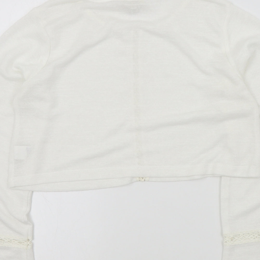 River Island Womens White Pullover Jumper Size 6
