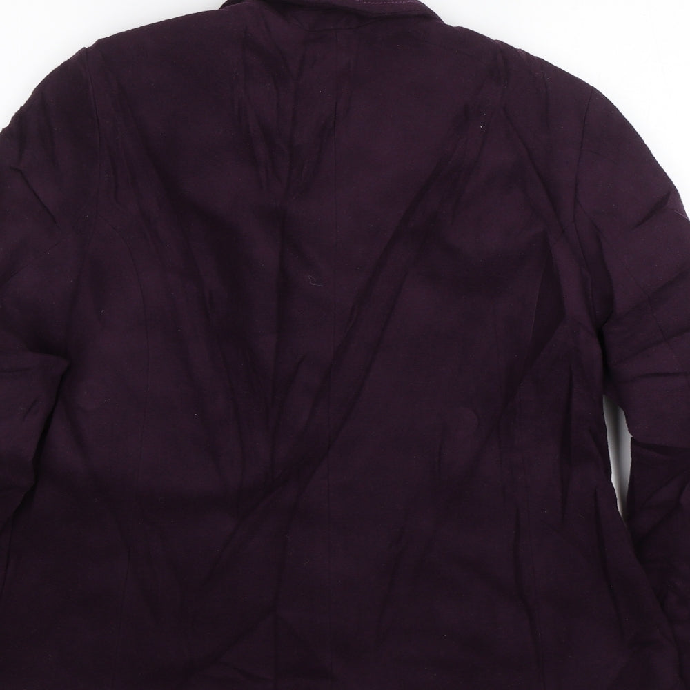 Marks & Spencer Womens Purple Overcoat Coat Size 16