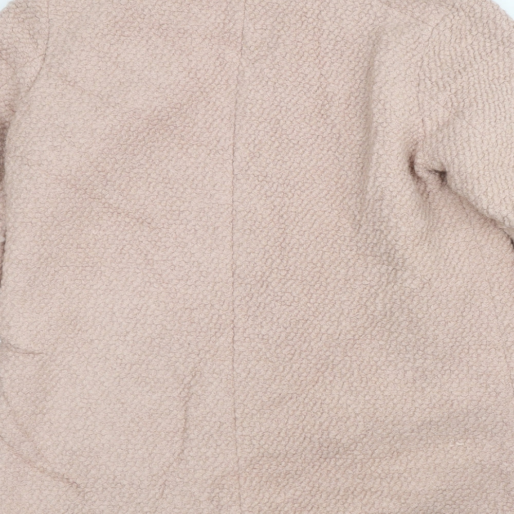 Primark Womens Pink Overcoat Coat Size 16