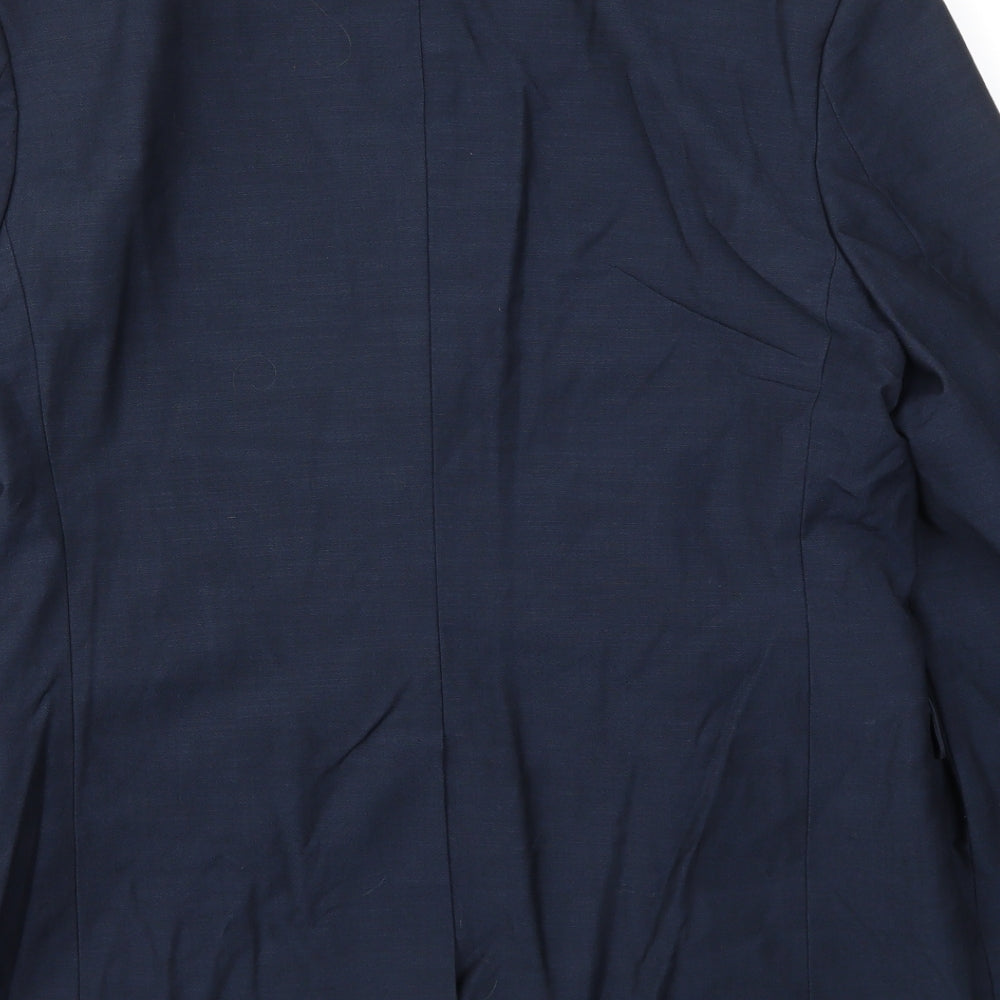 Cedarwood State Mens Blue Jacket Blazer Size 42