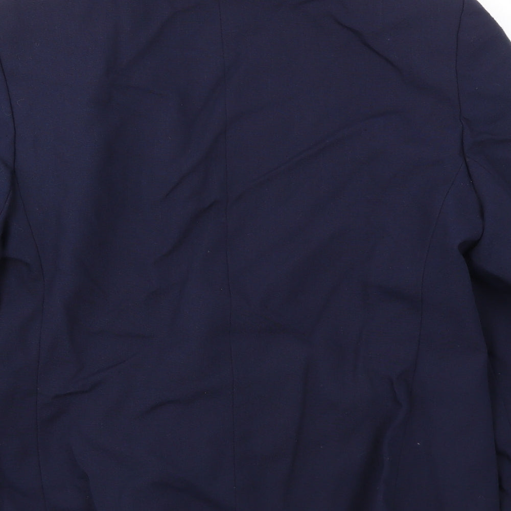 St Micahel Womens Blue Jacket Blazer Size 14