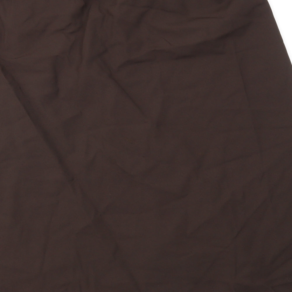 Bonmarché Womens Brown Flare Skirt Size 18 - stretch waistband