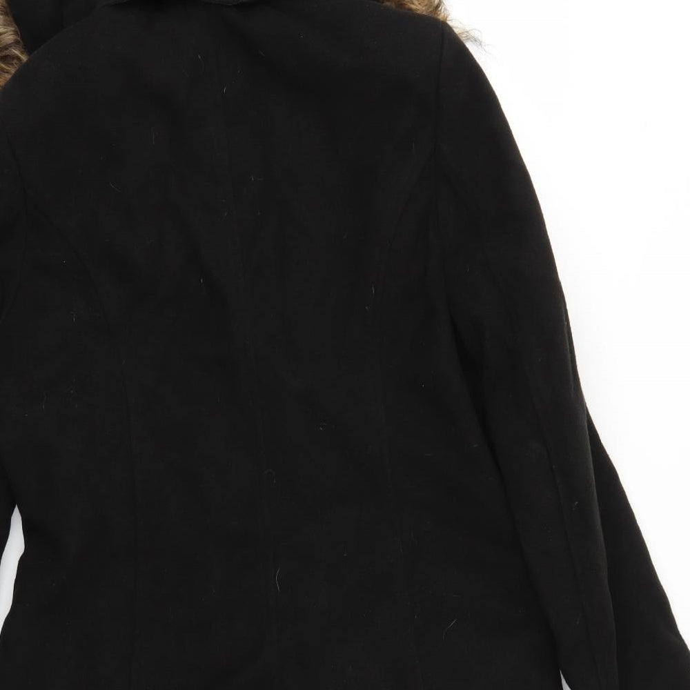 Essentials Womens Black Jacket Coat Size 10