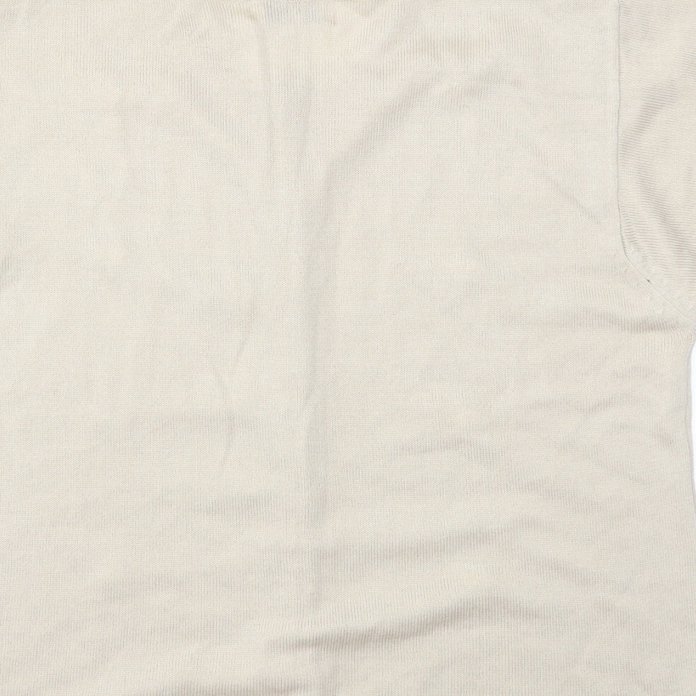 AKAL Womens Beige Cardigan Jumper Size M