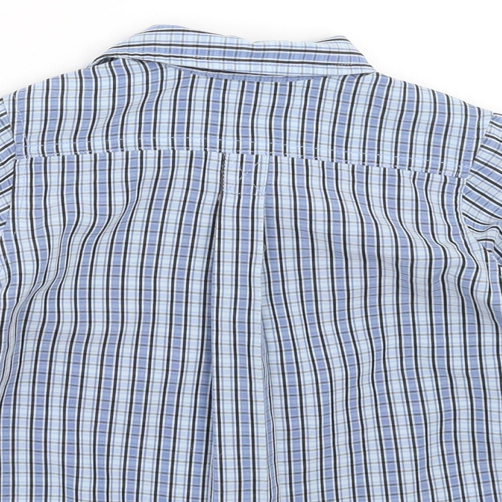 Ladybird Baby Blue Check Basic Button-Up Size 6-9 Months