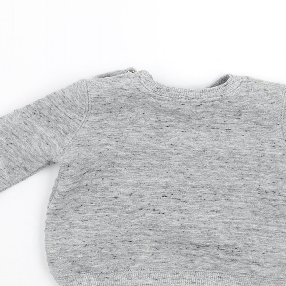 F&F Boys Grey Pullover Jumper Size 0-3 Months - cool