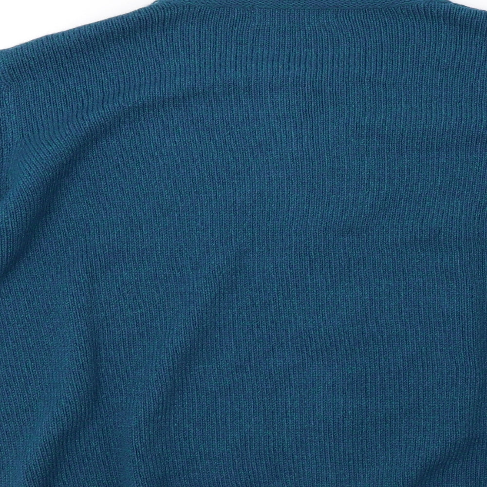 honer millburn Womens Green Knit Pullover Sweatshirt Size 16