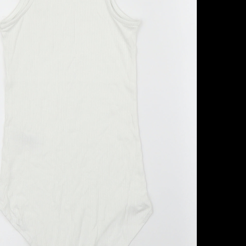 Primark Womens White Leotard One-Piece Size XS